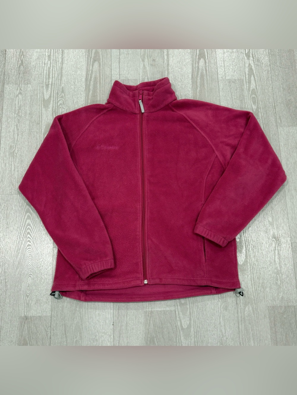 Columbia Vintage Women’s Sportswear Pink Full-Zip Fleece Jacket SIZE PL